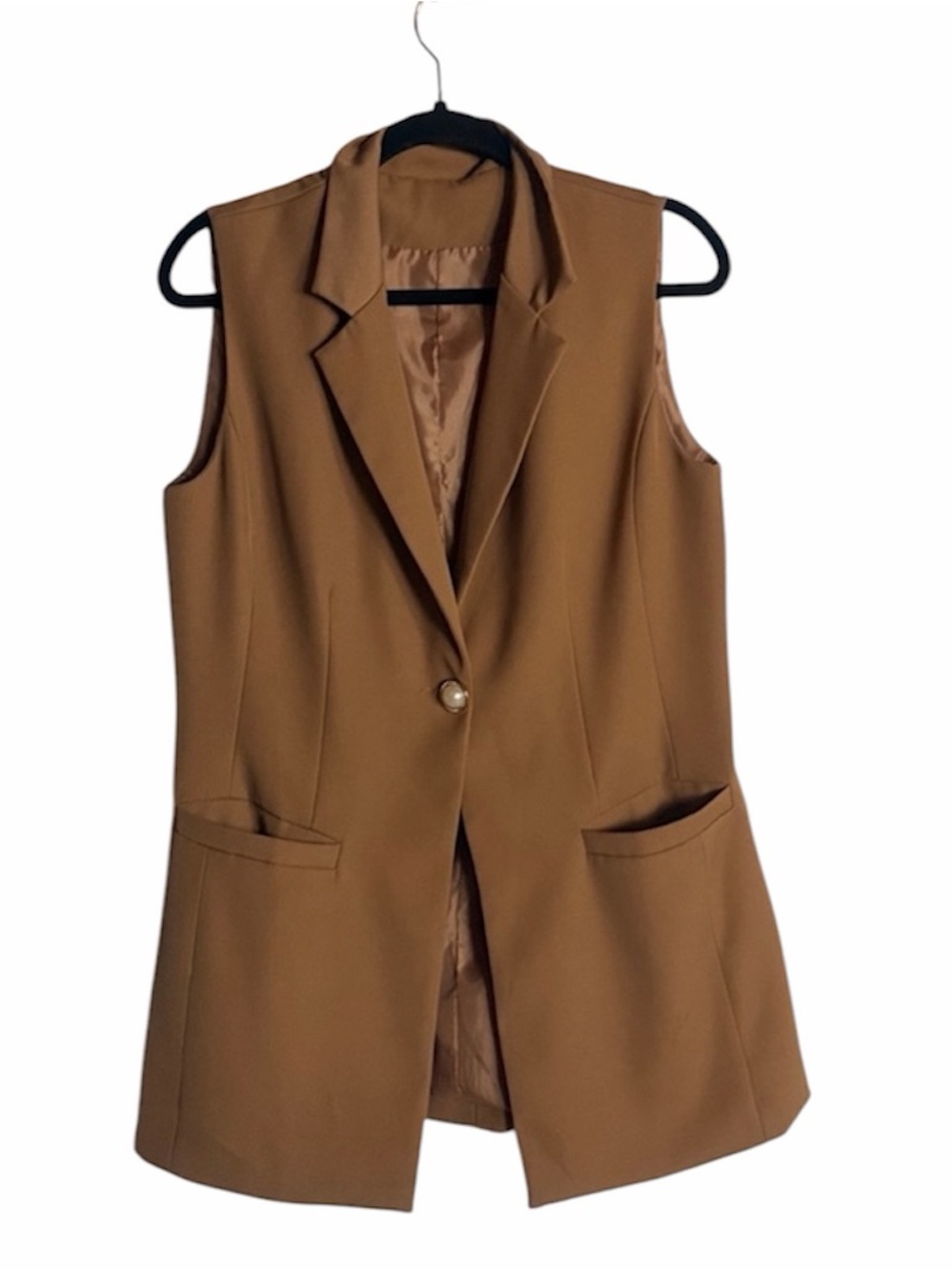 Tan Stylish Vest, M